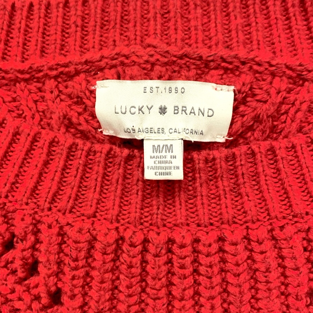 LUCKY 🍀 BRAND pullover pointelle sweater - Picture 9 of 12